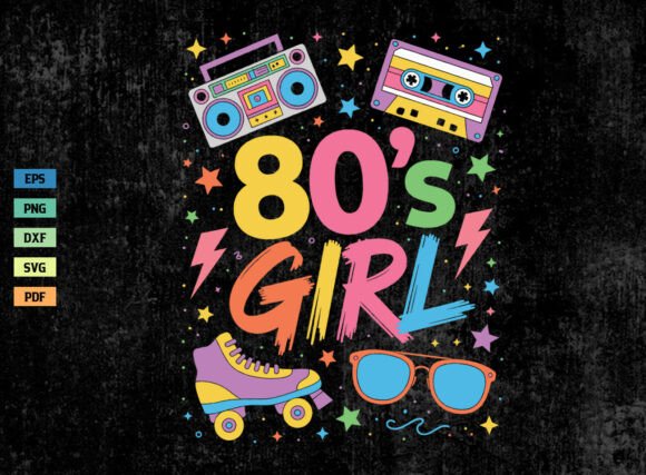 80s Girl Retro Vintage Shirt SVG PNG