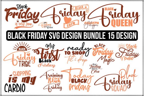 Black Friday SVG Bundle, Retro Black