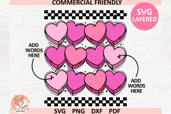 Custom Conversation Hearts Svg Template Review