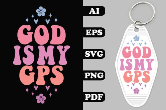 Groovy GPS Keychain SVG Review