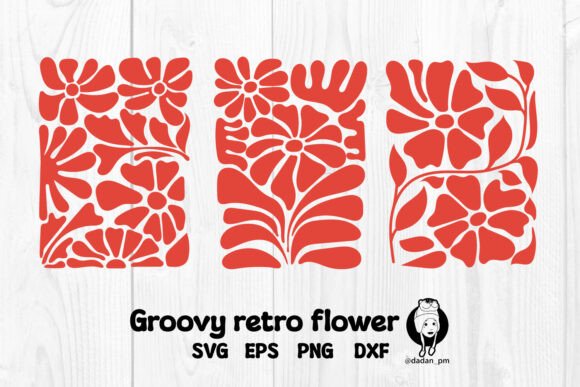 Groovy Retro Abstract Flower Svg Review