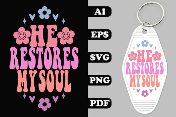 He Restores My Soul Key Chain SVG Review