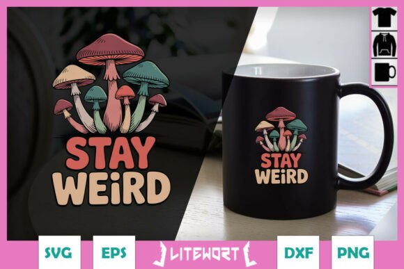 Red Mushroom Retro Lover Vibes SVG