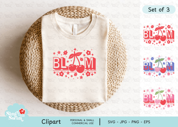 Retro Coquette Bloom SVG Cherry Floral