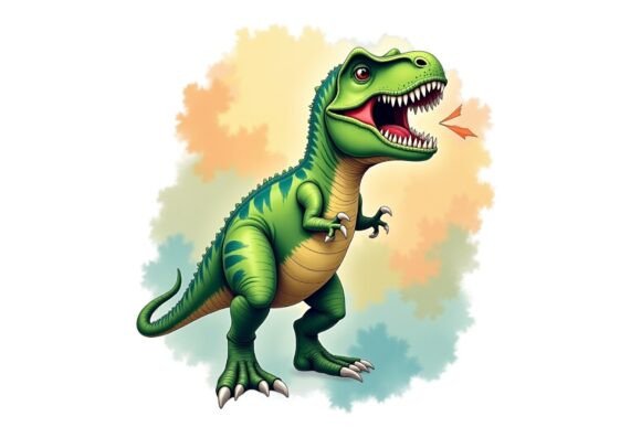 Retro Dino Illustration SVG Freebie Review