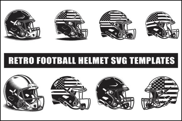 Retro Football Helmet SVG Bundle Review