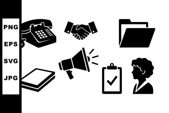 Retro Office Icon SVG Set Review