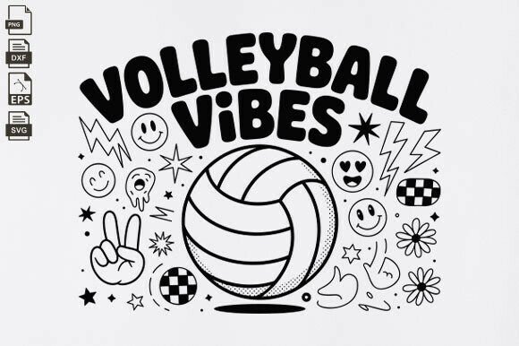 Retro Volleyball Vibes Svg, Smile Face Embroidery Review